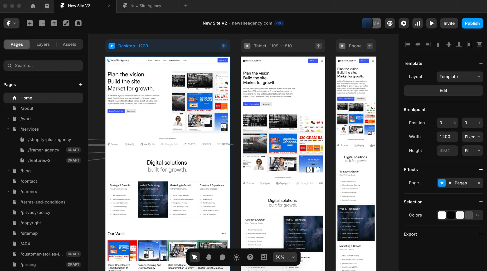 Framer Agency preview