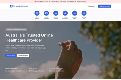 My Medical Consult website project by New Site Agency